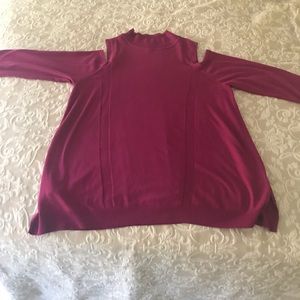 Cold shoulder sweater